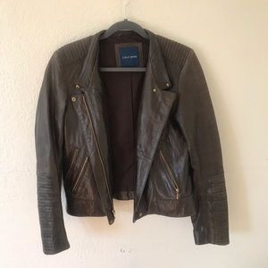 SOLD! Cole Haan Lambskin Leather Jacket M